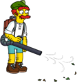 Tapped Out Groundskeeper Seamus Cleanup with Leafblower.png