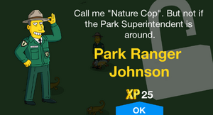 Call me "Nature Cop". But not if the Park Superintendent is around.