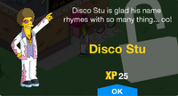 Tapped Out Disco Stu New Character.png