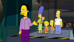 The Simpsons Game-The 8-Bit Simpsons.gif