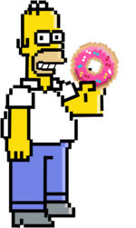 Pixel Homer - Wikisimpsons, the Simpsons Wiki