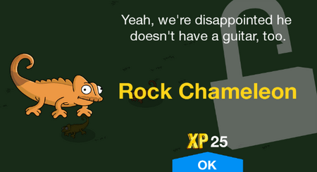 Yeah, we're disappointed he doesn't have a guitar, too.