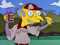 After taking over as the manager of the team, Mr. Burns encourages them to drink a Brain & Nerve Tonic.