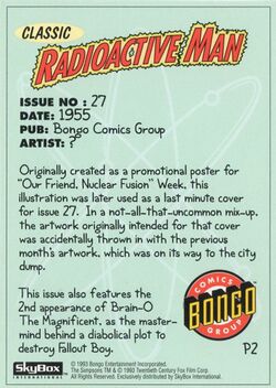 P2 Radioactive Man Comic Issue 27 (Skybox 1993) back.jpg