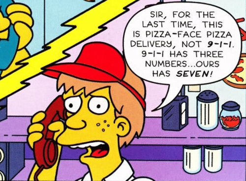 Pizza-Face Pizza Delivery - Wikisimpsons, the Simpsons Wiki