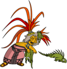 Tapped Out Crazy Iguana Lady Throw Iguanas.png