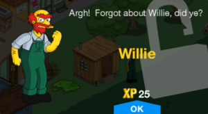 Argh! Forgot about Willie, did ye?