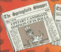 Springfield Shopper Upstart Candidate Simpson Up in Polls.png