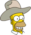 Tapped Out Cowboy Homer Icon - Happy.png