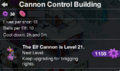 Tapped Out Cannon Control Building Level Up.png