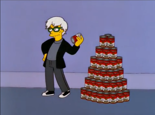 simpsons andy warhol