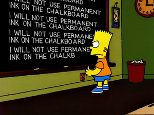 Lisa the Drama Queen Chalkboard Gag.png