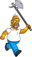 Tapped Out Homer Barbarian Chase Bully with an Axe1.png