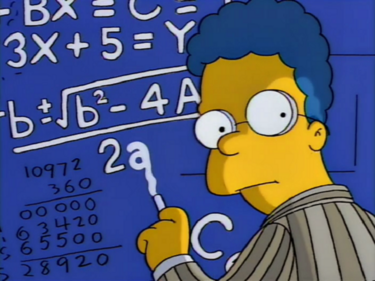 User:AleWi/Math in The Simpsons - Wikisimpsons, the Simpsons Wiki