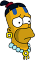 Tapped Out Mayan Homer Icon - Sad.png