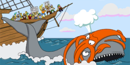 The Simpsons Game-Squid vs Whale.png