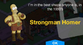 Homer Strongman Unlock Message.png
