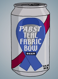 Pabst Teal Fabric Bow.png