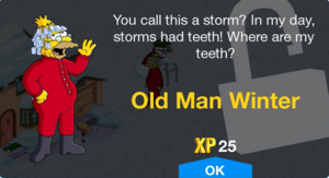 You call this a storm? In my day, storms had teeth! Where are my teeth?