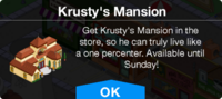 TO Clown in the Dumps Krusty's Mansion notice.png