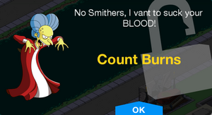 No Smithers, I vant to suck your BLOOD!