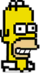 Pixel Homer - Happy