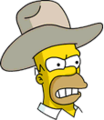 Tapped Out Cowboy Homer Icon - Angry.png