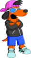 Tapped Out Poochie Mascot.png