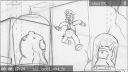 The Simpsons Game-Yokel-Snatchers Animatic Cutscene 01.png