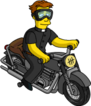 Tapped Out Father Sean Be Cool on his Motorbike.png
