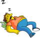 Tapped Out Barney Sleep Gutter.png