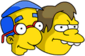 Milhouse and Nelson